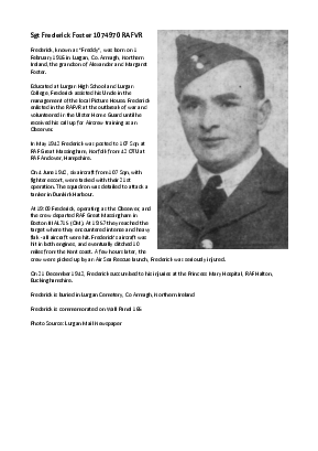 A preview of a PDF biography for Foster, Frederick